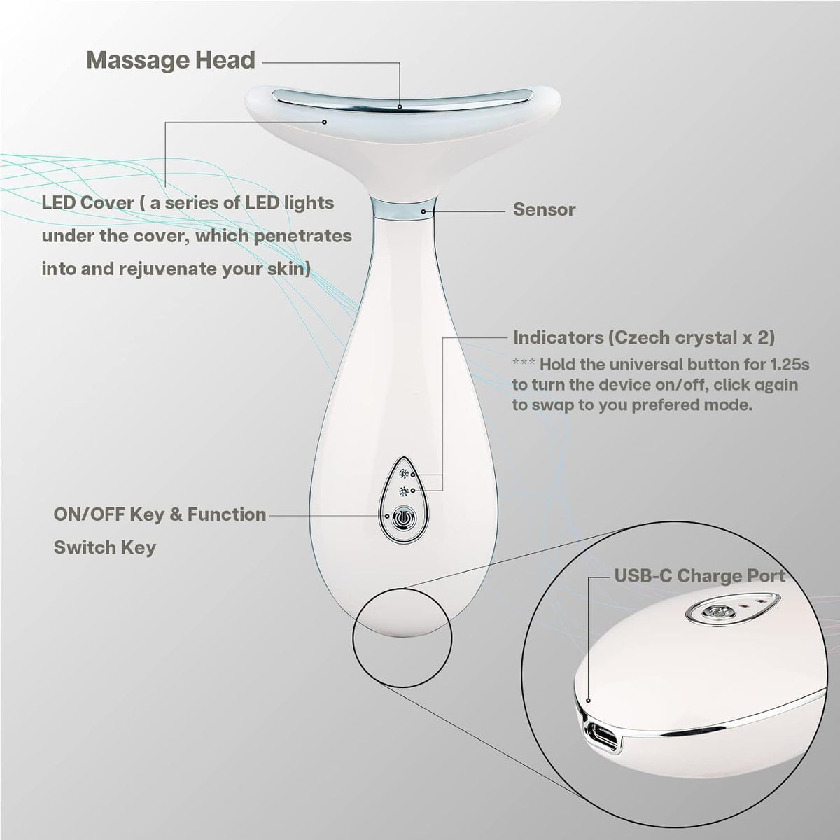 VRAIKO Facial Wand with Stand