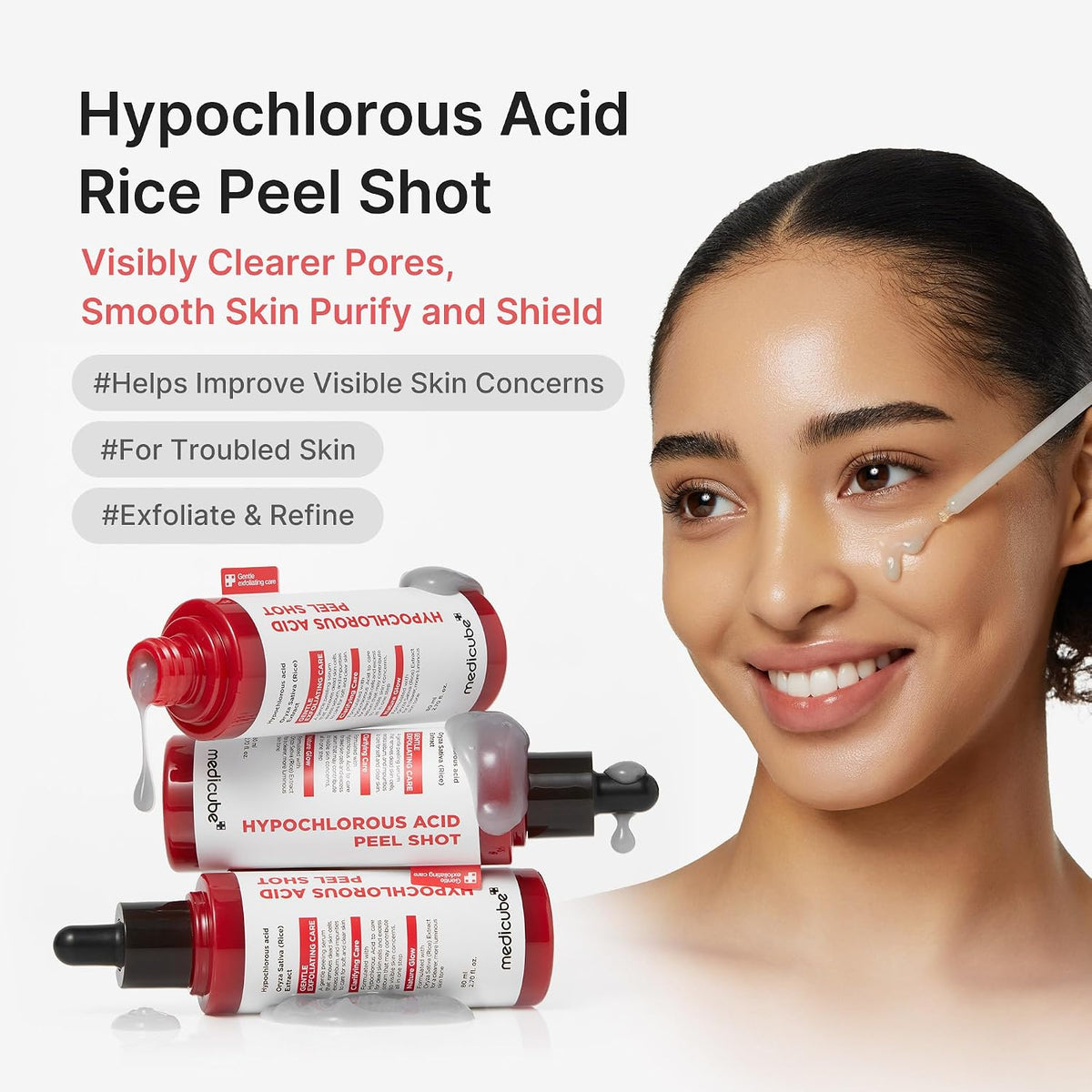 Medicube Hypochlorous Acid Rice Peel Shot Packaging
